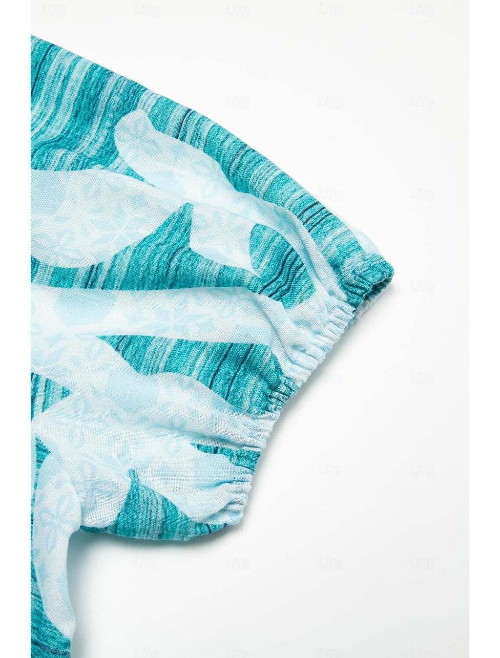 Puff Sleeve V Neck Midi Dress